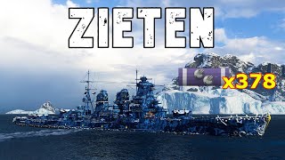 World of WarShips Zieten  4 Kills 198K Damage [upl. by Tavish6]