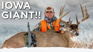 GIANT IOWA BUCK  Late Season Deer Hunting [upl. by Wolcott]