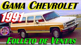 1991 GAMA DE MODELOS CHEVROLET  FOLLETO DE VENTAS [upl. by Orimar]