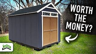 Full Shed Kit Build  8 ft x 12 ft DIY Storage Shed [upl. by Lleinnad]