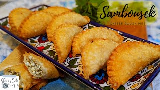 Sambousek  Cheese Dough Pies  Cheese Samosas [upl. by Korenblat976]