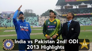 India vs Pakistan 2nd ODI 2013 at Kolkata [upl. by Aihtniroc]