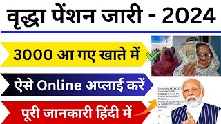 वृद्धा पेंशन Online Apply  Old Age Pension Online Apply  How to Apply Vridha Pension Online [upl. by Blondy290]