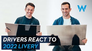 Alex Albon and Nicholas Latifi React to 2022 Livery  Williams Racing [upl. by Aliuqaj]