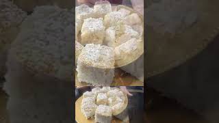 Moist and delicious coconut cake spongecake dessert shorts coconut [upl. by Gonzalo811]