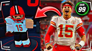 I Became Pat Mahomes In Ultimate Football [upl. by Rooke581]