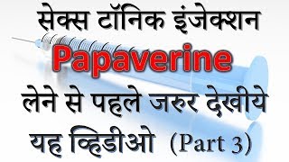 Know How amp Why about Papaverine Injection Part 3 Dr Kelkar Mental Illness Psychiatrist ed [upl. by Ainos]