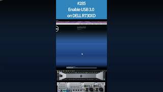 Enable USB 30 on Dell R730XD shorts [upl. by Elumas]