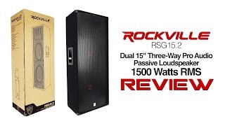 Rockville  RSG152 Dual 15quot PA Speakers Review [upl. by O'Gowan]