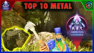 The Top 10 Best Metal Locations in Ark Survival Ascended Aberration [upl. by Virginie]