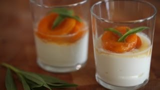 Poached Apricots With Greek Yogurt Recipe  KIN EATS [upl. by Adnulahs253]