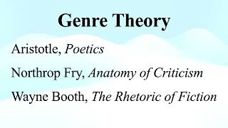 Genre Theory [upl. by Hasin]