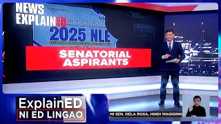 News ExplainED 66 na senatorial aspirants  Frontline Tonight [upl. by Aehtorod215]