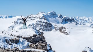 A Spring Ski Tour up Mount Rhondda in Banff National Park on the Wapta Icefield [upl. by Eedissac213]