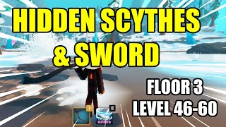 FREE Hidden Scythe amp Sword Locations Floor 3 Swordburst 3 New Update [upl. by Aiblis228]