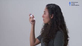 How to Use a MeteredDose Inhaler without a Valved Holding Chamber [upl. by Philip]