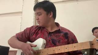 Adonia Christian  Sejauh Doa  SundayService guitarcover [upl. by Aerdnak]