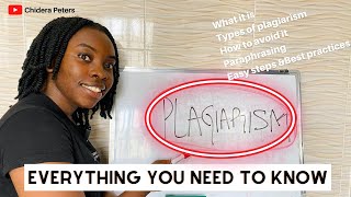 How to Avoid Plagiarism What It is Types How To Paraphrase And Best Practices [upl. by Harding]