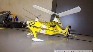 Rc Heliplane crazy with two Rotors Cool Flight have fund Dudes [upl. by Suu]