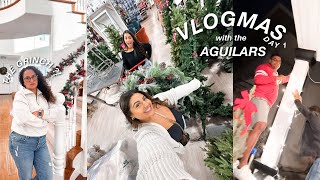 we’re doing VLOGMAS DECORATE W US vlogmas day 1  the Aguilars [upl. by Emelin]