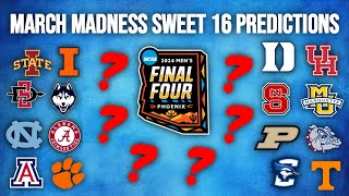 2024 SECOND CHANCE March Madness Bracket Predictions  Sweet 16 NCAA Tournament Predictions [upl. by Eelyak]