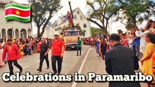 Celebrations in Paramaribo Suriname  🇸🇷 [upl. by Eidderf]