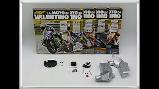 Valentino Rossi N 60 61 62 63 e 64 Video Unboxing Yamaha YZR M1 DeAgostini in scala 14 [upl. by Siramay]