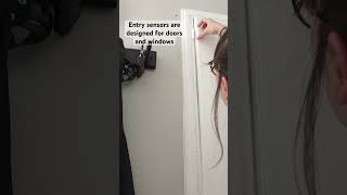 Entry sensor hack for weird doors shorts homesecurity diyprojects [upl. by Asilrak]