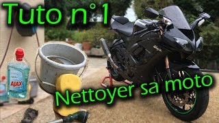 MotoVlog Tuto  N°1  Comment nettoyer sa moto [upl. by Amalbergas]