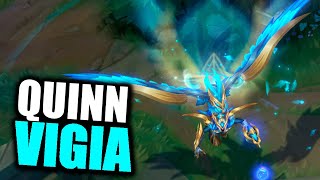 QUINN VIGIA  NOVA SKIN QUINN EM JOGO LOL [upl. by Harle]