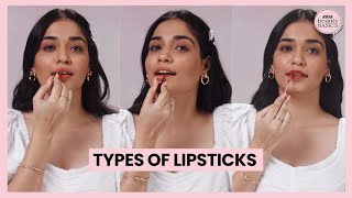 Understanding the Types of Lipsticks  Types of Lipsticks  Nykaa Beauty Basics [upl. by Ailecnarf]