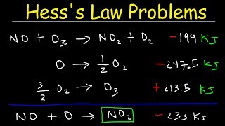 Hesss Law Problems amp Enthalpy Change  Chemistry [upl. by Levitus894]