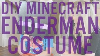 How to Light a Minecraft Enderman Halloween Costume amp Enchanted Sword [upl. by Atteloj]