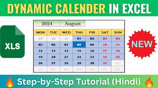 How to Create a Dynamic Calendar in Excel  No VBA exceltutorial excel [upl. by Burney354]