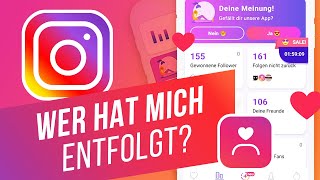 Herausfinden wer dir nicht zurück folgt  Mit der Instagram App – UnFollowers for Instagram [upl. by Itsa489]