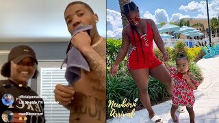 Reginae Carter Spends Vacation Time With Reign amp YFN Lucci [upl. by Affra]