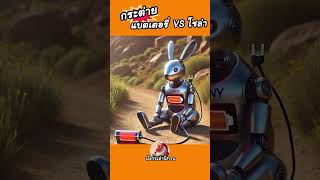 กระต่ายแบตเตอรี่VSเต่าโซล่า การ์ตูน ตลก กาตูน น่ารัก นิทานสั้น นิทาน ai [upl. by Uokes]