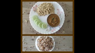 Foxtail millet rice amp Sprouted Horsegram curry navane anna huruli kaalu saarukorra annam ulavalu [upl. by Northington]