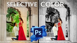 SELECTIVE COLOR Photoshop Tutorial  HINDI [upl. by Mackenzie]