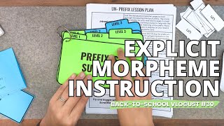 Explicit Morpheme Instruction  BacktoSchool Vlogust 30 [upl. by Wilkison]