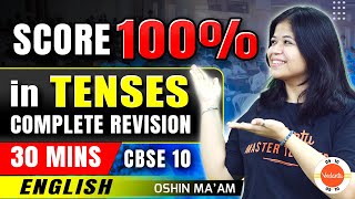 Tenses Full Revision in 30 Minutes  Class 10 English Grammar  CBSE Board Exam 2024 [upl. by Holland]