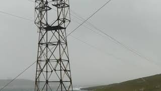 Dursey Island cable car closed by Storm Hannah high winds Beara Peninsula Ireland [upl. by Cara]