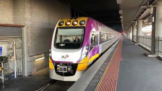 VLine VS97 amp VS95 Departing Southern Cross Station to Albury  HORN SHOW [upl. by Eldorado]