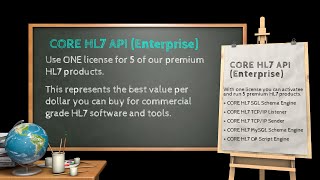 CORE HL7 API 1 License 5 HL7 Products [upl. by Dace284]