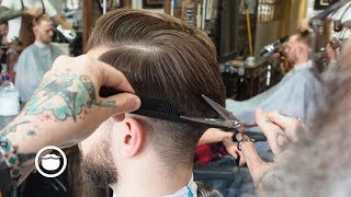 Great SidePart Haircut for a High Hairline [upl. by Epifano]