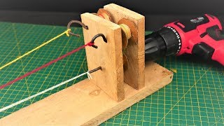 How to Make a Simple Rope making Machine DIY [upl. by Ekim]