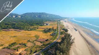 😍 যেখানে পাহাড় আর সমুদ্র মিলে মিশে একাকার  Best Roadside View of Bangladesh ❤️ [upl. by Ainoet]