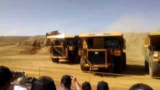 Caterpillar Mining Truck Lineup 775 777 785 789 793 MT4400 MT5300 797 [upl. by Otreblide]