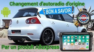 on change lautoradio dorigine Golf par un autoradio apporté par la cliente [upl. by Greiner508]