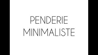 MA PENDERIE MINIMALISTE  HIVER 20172018 [upl. by Van]